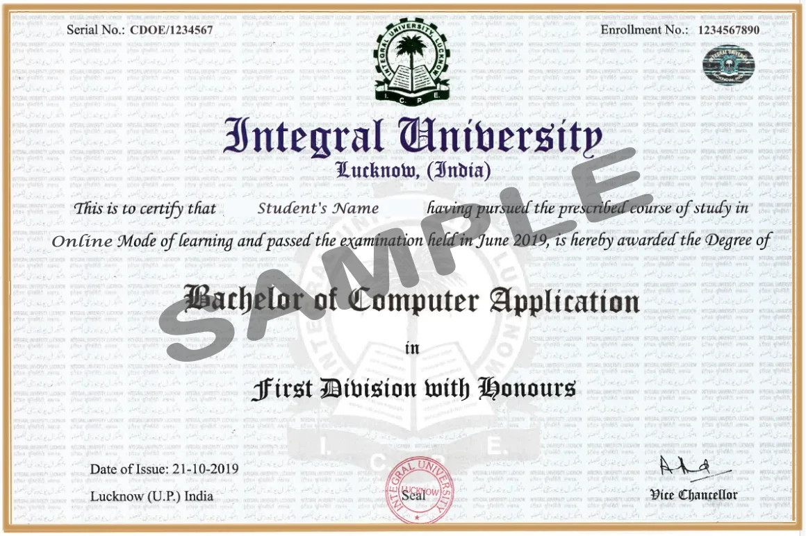 Degree Certificate